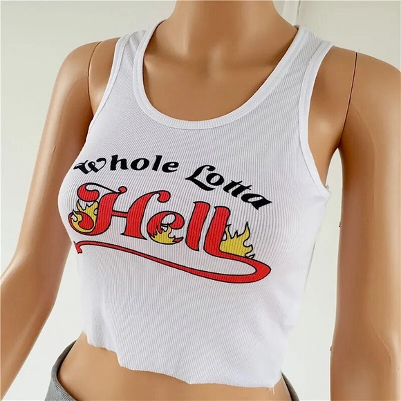 Whole Lotta Hell crop tank top 🔥 - Picture 12 of 14